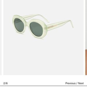 Lu Goldie “Margot” sunglasses in Melon